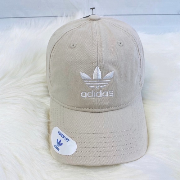 adidas Accessories - Adidas Women’s Khaki Hat with white Embroidered lettering
